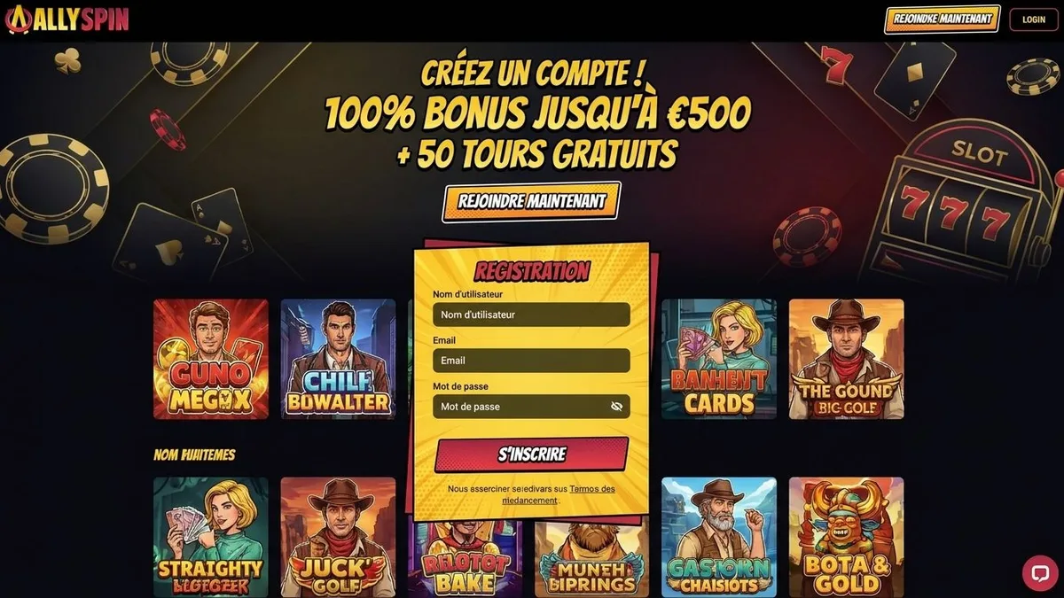 Inscription avec bonus